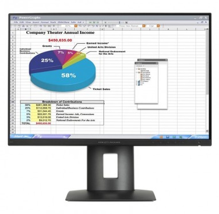 Ecran IPS HP Z24n à cadre ultra-mince de 61 cm (24 pouces) (K7B99A4)