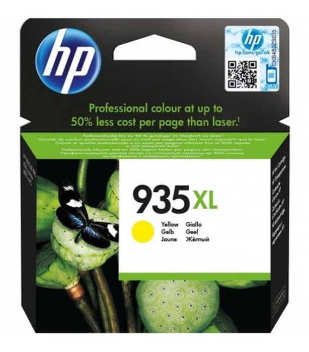 Cartouche d'encre jaune authentique grande capacité HP 935XL (C2P26AE)