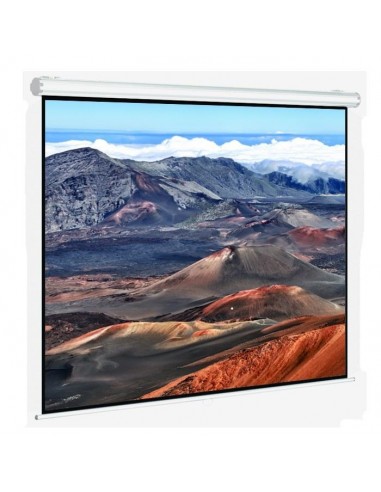 Écran de projection mural manuel ORAY 150 x 150 cm avec carter en aluminium laqué