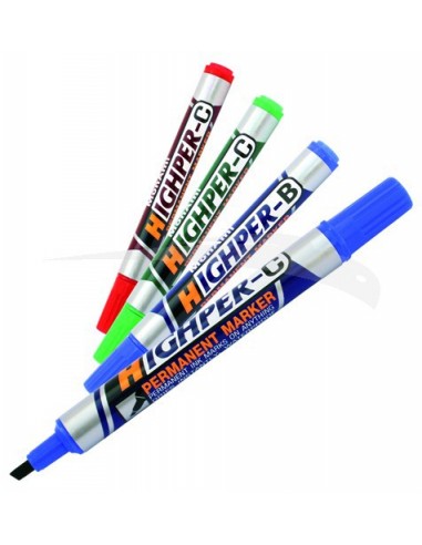 MARQUEUR PERMANENT - HIGHPER - LOT DE 12 MARQUEURS