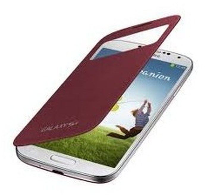 Samsung flip cover view pour S4 Rouge
