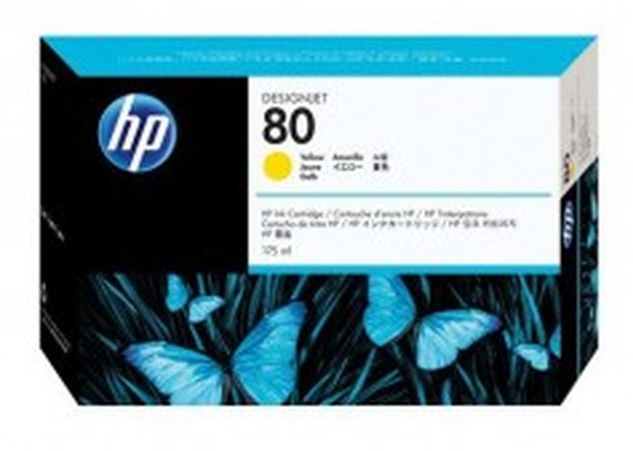 HP 80 350-ml Yellow Cartouche (C4848A)
