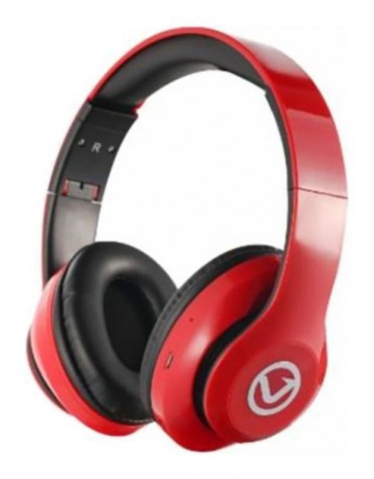 Casque VOLKANO Impulse Series /Bluetooth / Radio-FM/ Carte SD/ Rouge