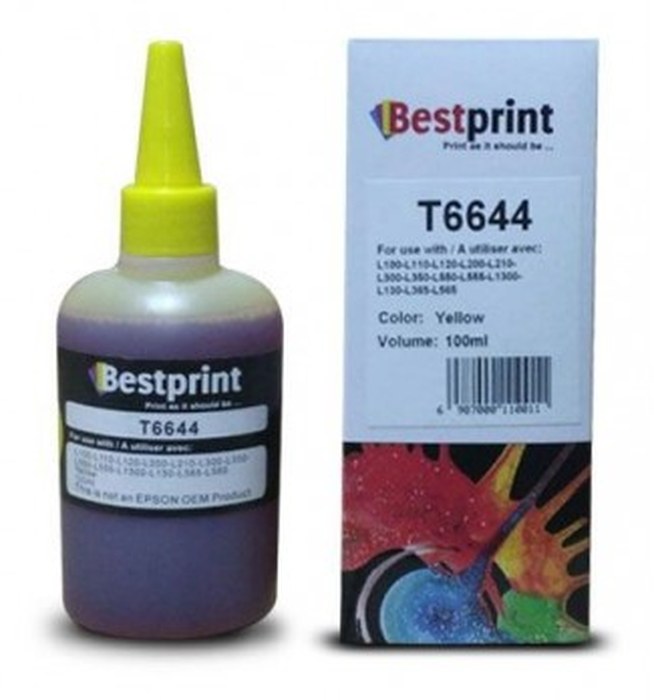 Bouteille d'encre BESTPRINT Serie L /Yellow /100 ml /C13T66444A