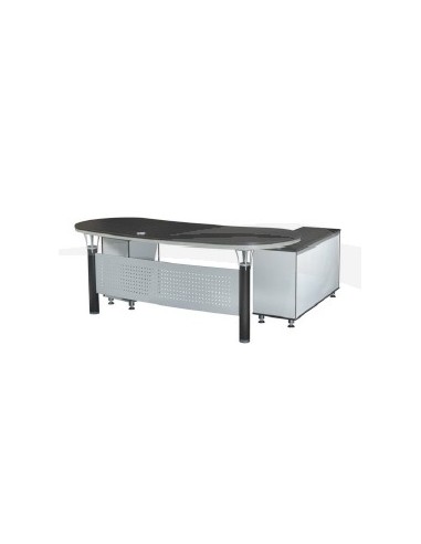 Set \"EXECUTIVE4\" bureau + retour + caisson 2200*980*760 Wengé