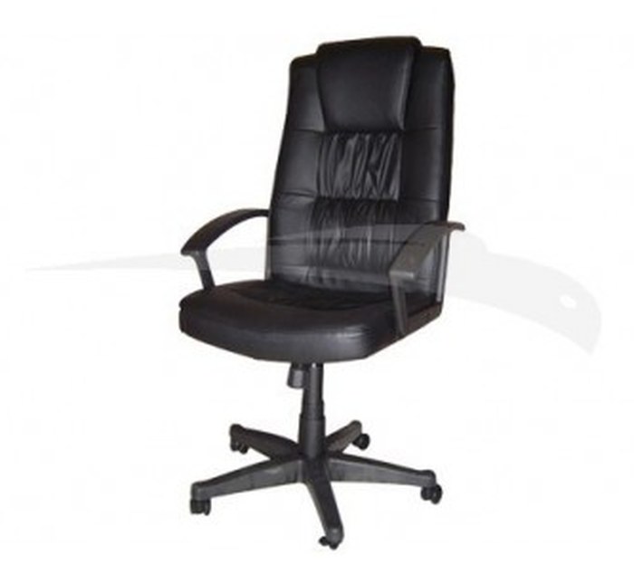 FAUTEUIL PRESIDENT EN SIMILI CUIR NOIR Z254H