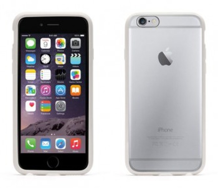 Coque de protection pour iPhone 6/6s Blanc/Transparent