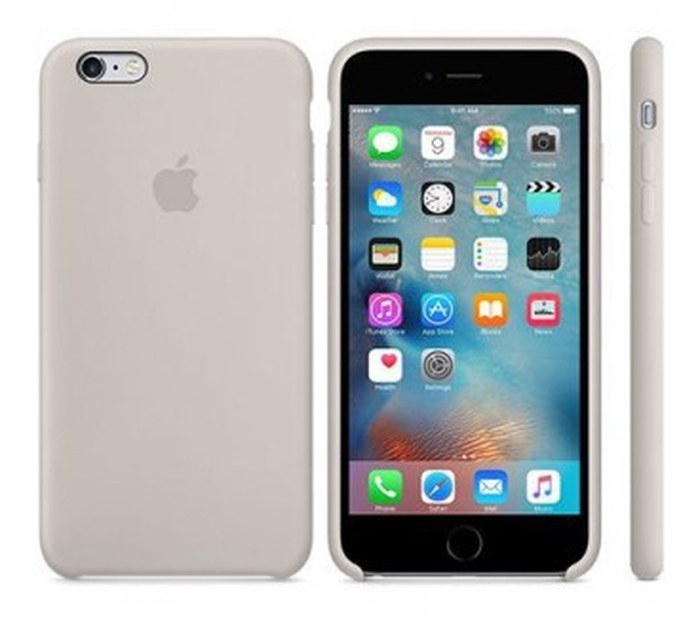Cover APPLE pour iPhone 6s Plus en Silicone /5.5Pouce /Gris Clair