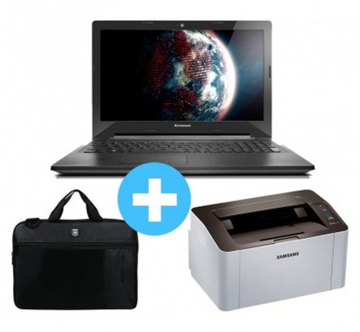 PC portable Lenovo IdeaPad 300 + Sacoche ordinateur LIBERTY 15,6\" + Imprimante Laser Monochrome Samsung Xpress M2020