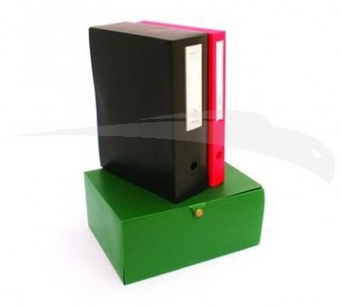 10 Boites de classement en Polypro -sicla Dos 4 cm (6 coul au choix)