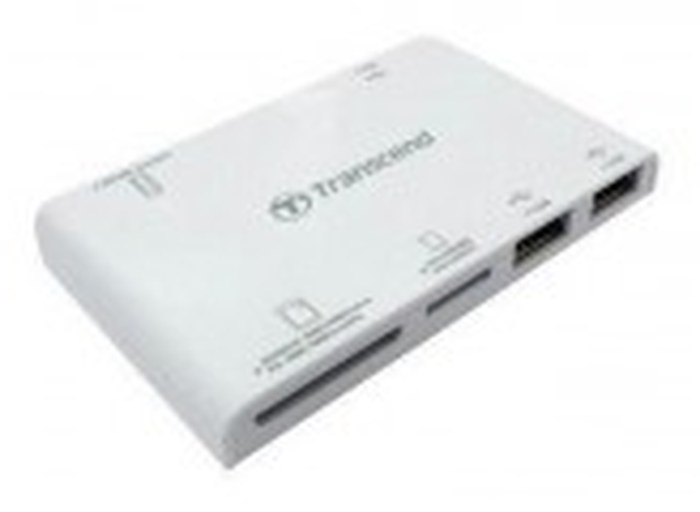 TRANSCEND Multi Card Reader P7, White(Card Reader + HUB) (TS-RDP7W)