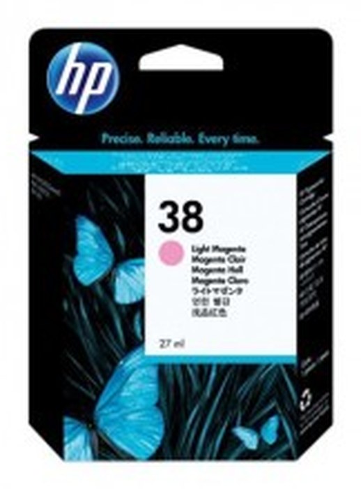 HP 38 Light Magenta Pigment Cartouche (C9419A)