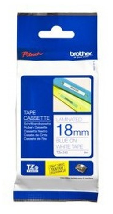 BROTHER Lamine 8m, 18mm Bleu - Blanc