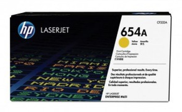 CF332A - HP 654 Yellow Original LaserJet TONER with Color Sphere Technology (CF332A)