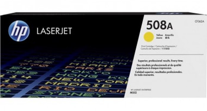 Toner LaserJet Jaune authentique HP 508A (CF364A)