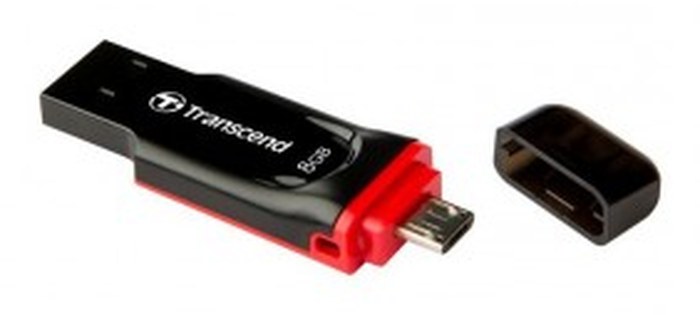 TRANSCEND 8GB OTG jetFlash 340 USB 2.0 (TS8GJF340)