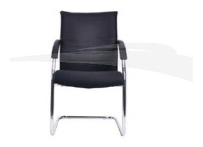 Fauteuil visiteur en PU NOIR