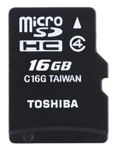 Carte Mémoire TOSHIBA M102 /16 Go /Classe 4 /Noir + Adaptateur