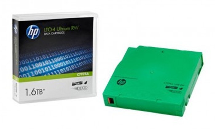 Bande de sauvegarde HP LTO-4 Ultrium 1,6 TB RW réinscriptible (C7974A)