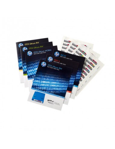 Lot d'étiquettes à codes-barres réinscriptibles HP LTO-6 Ultrium (Q2013A)
