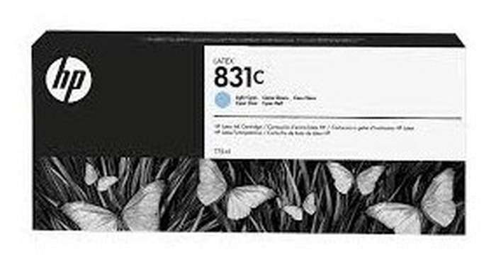 HP 831C 775-ml Light Cyan Latex Ink Cartridge