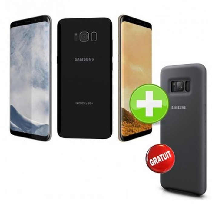 Smartphone 4G Samsung Galaxy S8 + avec Silicone Cover