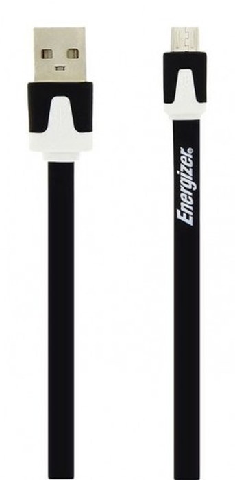Cable ENERGIZER /Noir /Ultra Plate /USB 2.0 - Micro USB /1m /Charge - Synchronisation