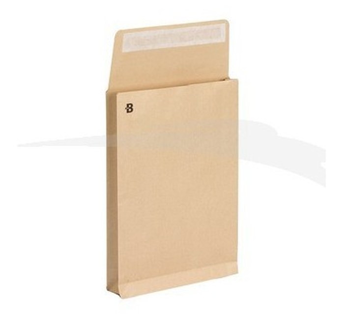 500 POCHETTES A SOUFFLET KRAFT GPV - 90g - SANS FENÊTRE - 162 x 229 mm