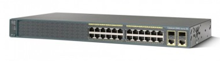Switch administrable Cisco Catalyst 2960 - 24 ports 10/100 + 2T/SFP avec LAN Lite