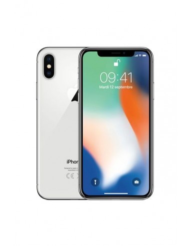 iPhone X /Silver /5,8Pouce /Super Retina HD OLED Multi-Touch /2436 x 1125 pixels /3 Go /256 Go /7 Mpx - 12 Mpx /Apple iOS 11