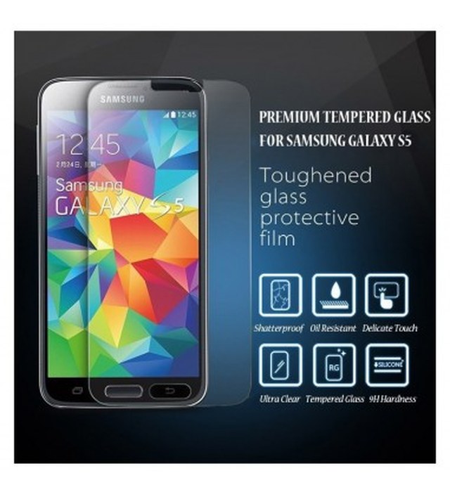 Protection écran Glass-Protector Silicone pour Samsung S5 (0.33 mm)