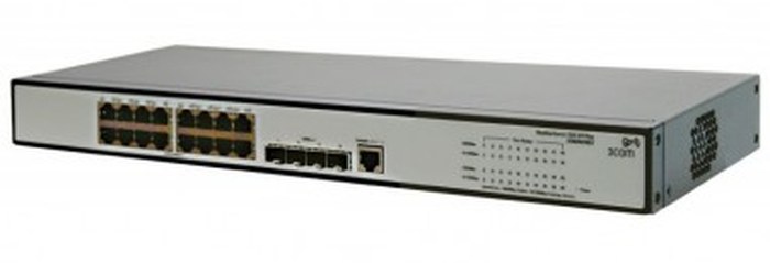 Switch rack Administrable HP 1910-16G + 16 ports RJ-45 10/100/1000, 4 ports SFP 1000Mbit/s