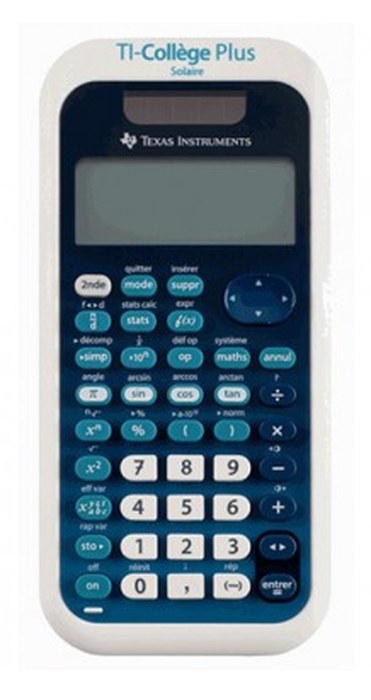 Calculatrice Scientifique TI-COLLEGE PLUS SOLAIRE - Bleu