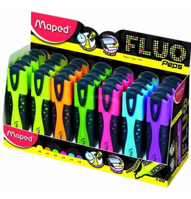 FLUORESCENT SOFT prés de 24 coul assortie réf 742637 MAPED