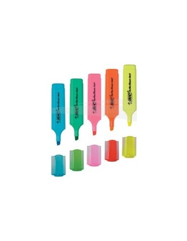 SURLIGNEUR - BIC - BRITE LINER TEXT - Boîte de 12 surligneurs