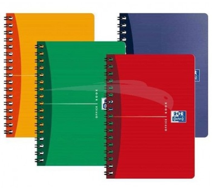 Cahier - Oxford - A spirales petits carreaux 100p - 21x29,7 cm - Lot de 5 cahiers