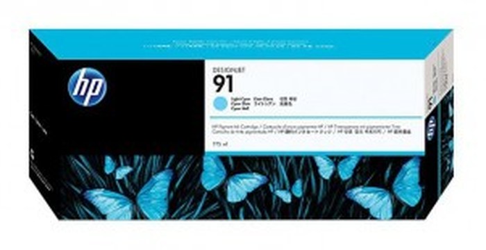 HP 91 775-ml Pigment Light Cyan Cartouche (C9470A)