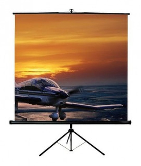 Ecran manuel sur trépied 175 x 175 cm - Blanc Mat - ORAY SCREEN