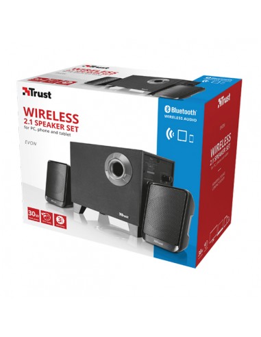 Enceintes 2.1 30W Bluetooth Evon