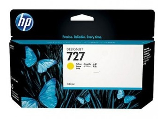 Cartouche d'encre HP 727 DesignJet Ink Cartridge /300 ml /Yellow /HP DesignJet T1500 - T1530 - T2500 - T2530 - T920 - T930