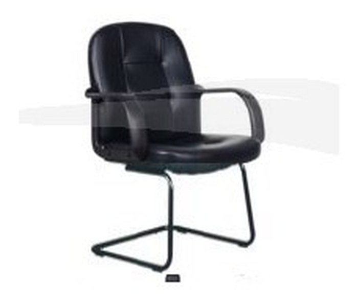 Fauteuil visiteur en PU NOIR NF-613V