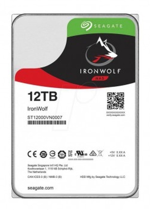 seagate ironwolf 12 tb st12000vn007 disque dur interne 89 cm 35 zoll 256 mb cache 7200 rpm sata 6gb s