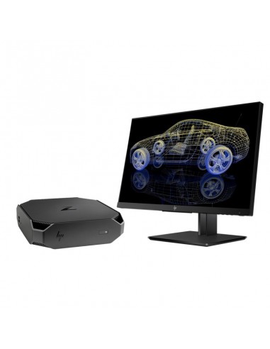 Ordinateur de bureau HP Z2 mini G3 avec Moniteur HP Z23n G2