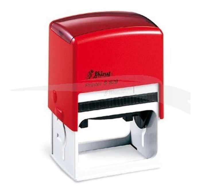 Cachet personnalisable Shiny Printer S-829 format empreinte 64 mm x40 mm 9 lignes