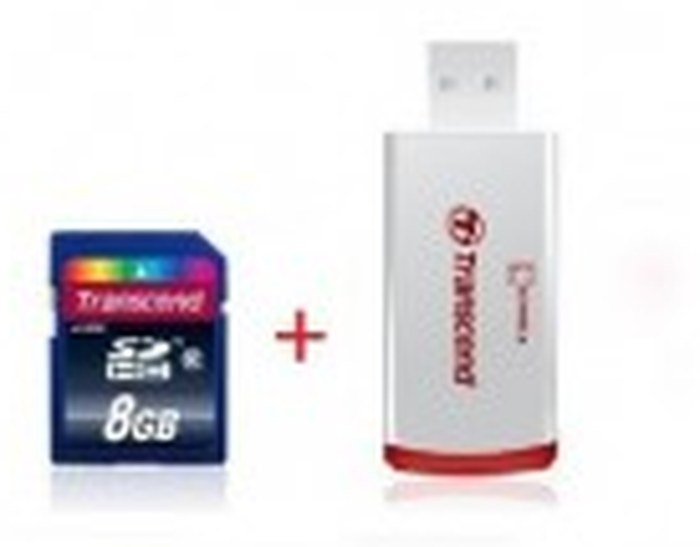TRANSCEND 8GB SDHC10 LECTEUR DE CARTE TRANSCEND