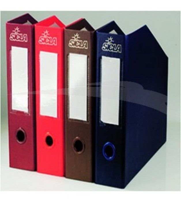 PORTE REVUES - SICLA - EN CARTON REDOUBLÉ PLEIN SIMILI CUIR - DOS 80 mm