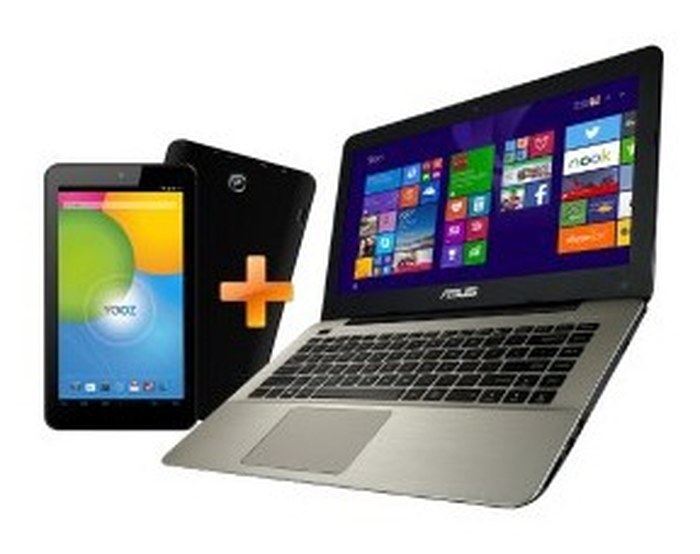 pc portable asus + YOOZ MyPad 703 + Etui