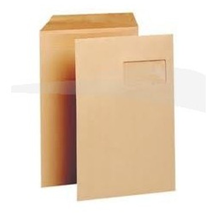 POCHETTE KRAFT - OPEN SYSTEM - 500 POCHETTES - 162x229 mm - 90g