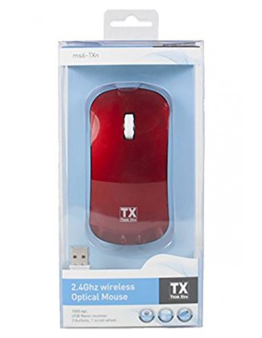 Souris TX Optique Sans Fil /USB /Rouge