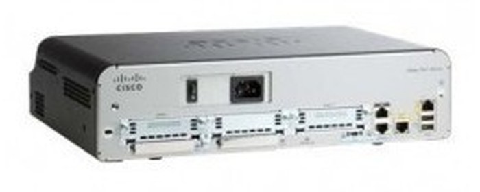 CISCO 1941 w 2 GE,2 EHWIC slots,256MB CF,512MB DRAM,IP Base